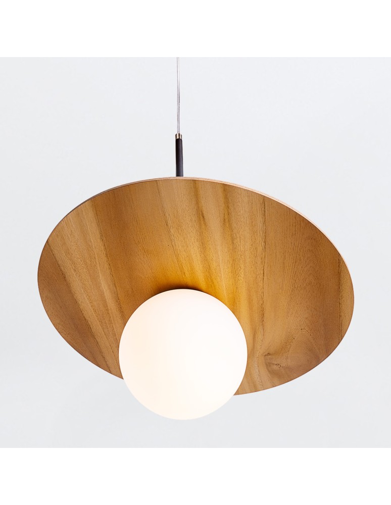 Quintiesse Lampa wisząca Orbit Elstead Lighting QN-ORBIT-P-M-TEAK