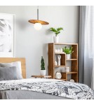 Quintiesse Lampa wisząca Orbit Elstead Lighting QN-ORBIT-P-M-TEAK