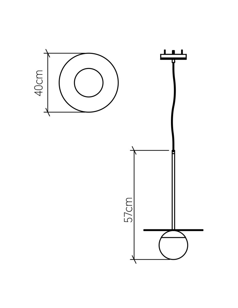 Quintiesse Lampa wisząca Orbit Elstead Lighting QN-ORBIT-P-M-TEAK