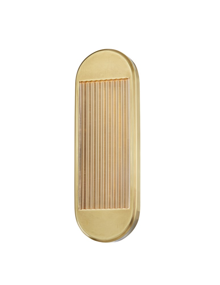 Quintiesse Średni kinkiet LED Palais Vintage mosiądz Elstead Lighting QN-PALAIS-W-M-VBS