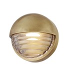Quintiesse Mały kinkiet LED Palais Vintage mosiądz Elstead Lighting QN-PALAIS-W-S-VBS