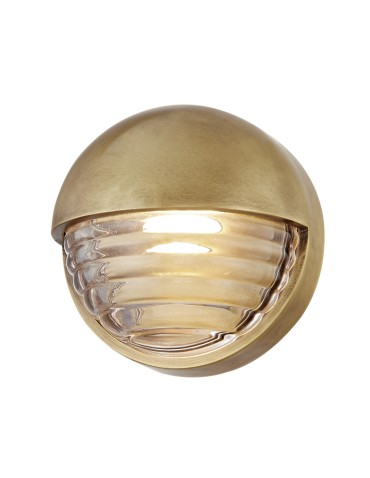 Quintiesse Mały kinkiet LED Palais Vintage mosiądz Elstead Lighting QN-PALAIS-W-S-VBS