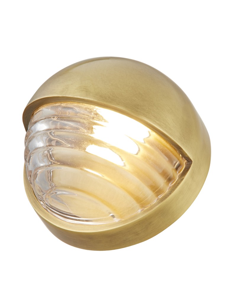 Quintiesse Mały kinkiet LED Palais Vintage mosiądz Elstead Lighting QN-PALAIS-W-S-VBS