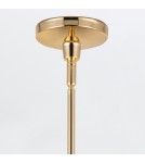 Quintiesse Lampa wisząca Palmetto 1 źródło światła Polerowany mosiądz Elstead Lighting QN-PALMETTO-P-M-PB
