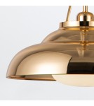 Quintiesse Lampa wisząca Palmetto 1 źródło światła Polerowany mosiądz Elstead Lighting QN-PALMETTO-P-M-PB