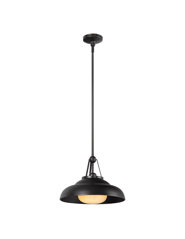 Quintiesse Lampa wisząca Palmetto 1 źródło światła Miejski brąz Elstead Lighting QN-PALMETTO-P-M-UBZ