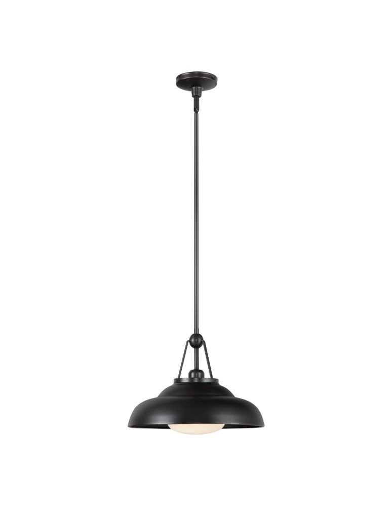 Quintiesse Lampa wisząca Palmetto 1 źródło światła Miejski brąz Elstead Lighting QN-PALMETTO-P-M-UBZ