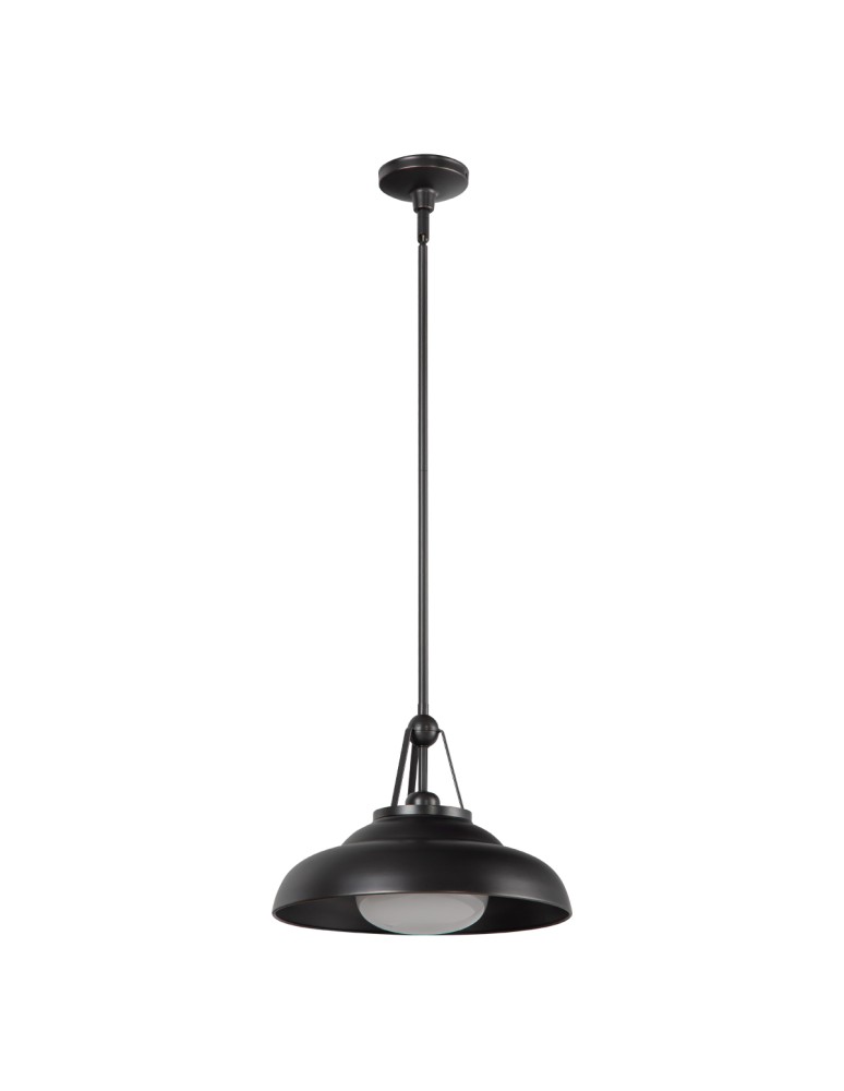 Quintiesse Lampa wisząca Palmetto 1 źródło światła Miejski brąz Elstead Lighting QN-PALMETTO-P-M-UBZ