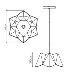 Quintiesse Lampa wisząca Physalis Elstead Lighting QN-PHYSALIS-P-M-TEAK