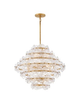 Quintiesse Żyrandol Rene 16 źródeł światła Przecierany mosiądz Elstead Lighting QN-RENE-16P-DSB - produkt 2