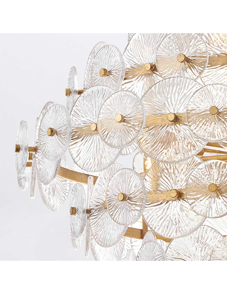 Quintiesse Żyrandol Rene 16 źródeł światła Przecierany mosiądz Elstead Lighting QN-RENE-16P-DSB