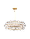 View Quintiesse Żyrandol Rene 6 źródeł światła Przecierany mosiądz Elstead Lighting QN-RENE-6P-DSB