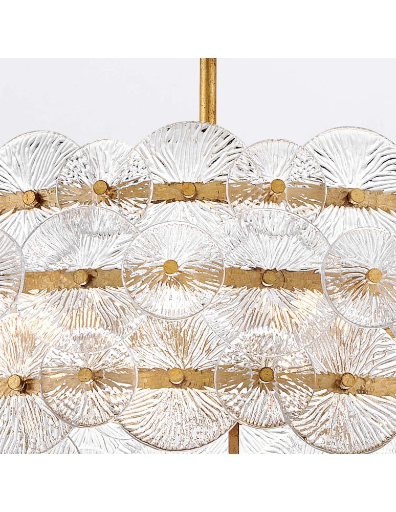 Quintiesse Żyrandol Rene 6 źródeł światła Przecierany mosiądz Elstead Lighting QN-RENE-6P-DSB