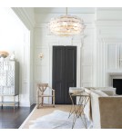 Quintiesse Żyrandol Rene 6 źródeł światła Przecierany mosiądz Elstead Lighting QN-RENE-6P-DSB