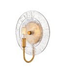 Quintiesse Kinkiet Rene 1 źródło światła Przecierany mosiądz Elstead Lighting QN-RENE-WB1-DSB