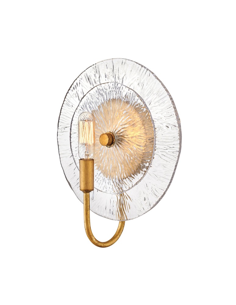 Quintiesse Kinkiet Rene 1 źródło światła Przecierany mosiądz Elstead Lighting QN-RENE-WB1-DSB