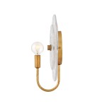 Quintiesse Kinkiet Rene 1 źródło światła Przecierany mosiądz Elstead Lighting QN-RENE-WB1-DSB