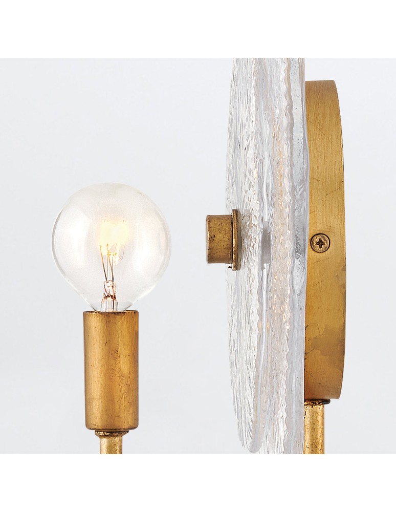 Quintiesse Kinkiet Rene 1 źródło światła Przecierany mosiądz Elstead Lighting QN-RENE-WB1-DSB
