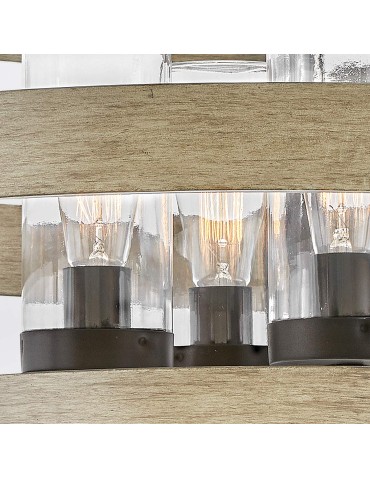 Quintiesse Żyrandol Riverwood 4 źródła światła Ciepły brąz, ciepły jesion Łazienkowa lub Zewnętrzna IP44 Elstead Ligh - product 2