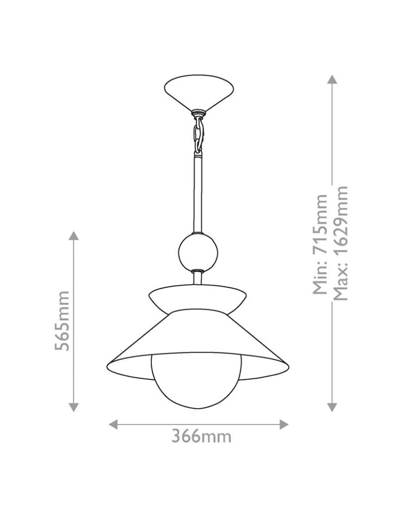 Quintiesse Średnia lampa wisząca Saucer 1 źródło światła Postarzany mosiądz Elstead Lighting QN-SAUCER-1P-M-AB-OPAL