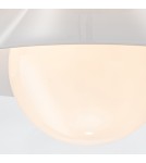 Quintiesse Plafon Saucer 1 źródło światła Postarzany mosiądz Elstead Lighting QN-SAUCER-FM-AB-OPAL