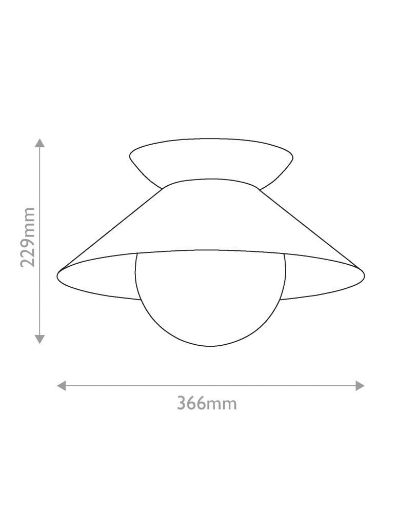 Quintiesse Plafon Saucer 1 źródło światła Postarzany mosiądz Elstead Lighting QN-SAUCER-FM-AB-OPAL