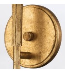 Quintiesse Kinkiet Sawgrass 1 źródło światła Płatkowe złoto Łazienkowa IP44 Elstead Lighting QN-SAWGRASS-1WB-DG-O