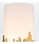 Quintiesse Kinkiet Sawgrass 1 źródło światła Płatkowe złoto Łazienkowa IP44 Elstead Lighting QN-SAWGRASS-1WB-DG-O