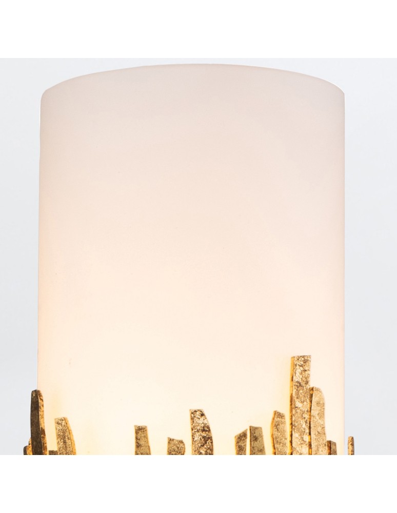 Quintiesse Kinkiet Sawgrass 1 źródło światła Płatkowe złoto Łazienkowa IP44 Elstead Lighting QN-SAWGRASS-1WB-DG-O