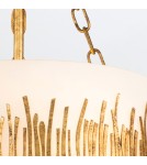 Quintiesse Lampa wisząca Sawgrass 3 źródła światła Płatkowe złoto Elstead Lighting QN-SAWGRASS-2P-DG-O