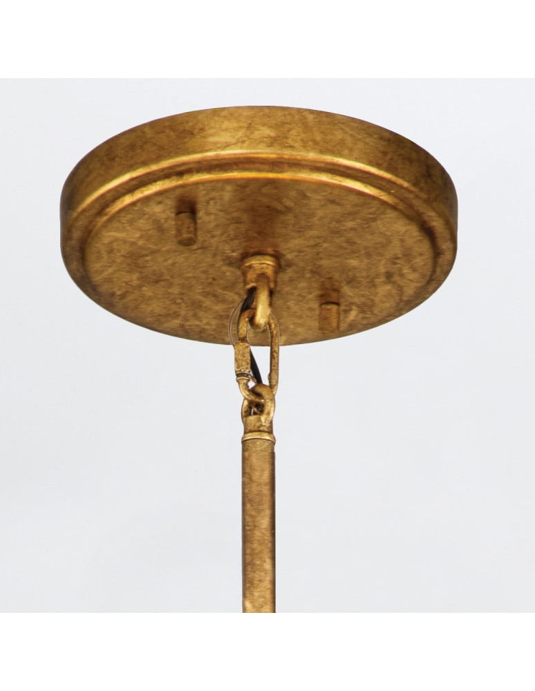 Quintiesse Lampa wisząca Sawgrass 3 źródła światła Płatkowe złoto Elstead Lighting QN-SAWGRASS-2P-DG-O