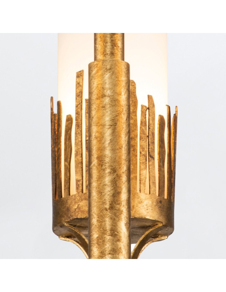 Quintiesse Żyrandol Sawgrass 3 źródła światła Płatkowe złoto Elstead Lighting QN-SAWGRASS-3-DG-O