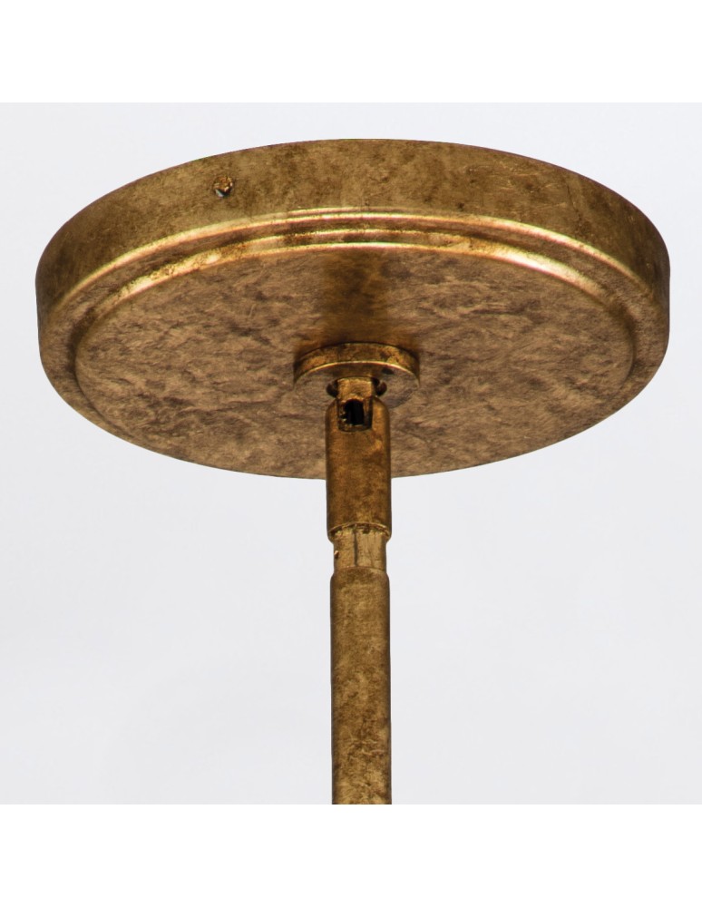 Quintiesse Żyrandol Sawgrass 3 źródła światła Płatkowe złoto Elstead Lighting QN-SAWGRASS-3-DG-O
