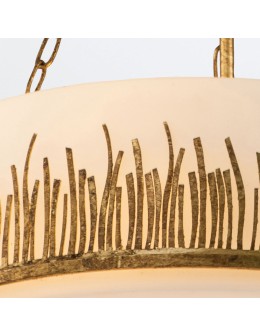 Quintiesse Lampa wisząca Sawgrass 3 źródła światła Płatkowe złoto Elstead Lighting QN-SAWGRASS-3P-DG-O - product 2