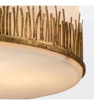 Quintiesse Lampa wisząca Sawgrass 3 źródła światła Płatkowe złoto Elstead Lighting QN-SAWGRASS-3P-DG-O