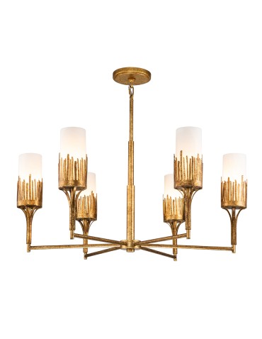 Quintiesse Żyrandol Sawgrass 6 źródeł światła Płatkowe złoto Elstead Lighting QN-SAWGRASS-6-DG-O - product 2