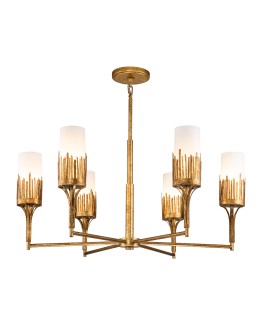 Quintiesse Żyrandol Sawgrass 6 źródeł światła Płatkowe złoto Elstead Lighting QN-SAWGRASS-6-DG-O - produkt 2