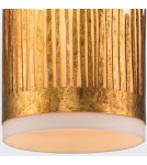 Quintiesse Lampa wisząca Sawgrass 1 źródło światła Płatkowe złoto Elstead Lighting QN-SAWGRASS-MP-DG-O