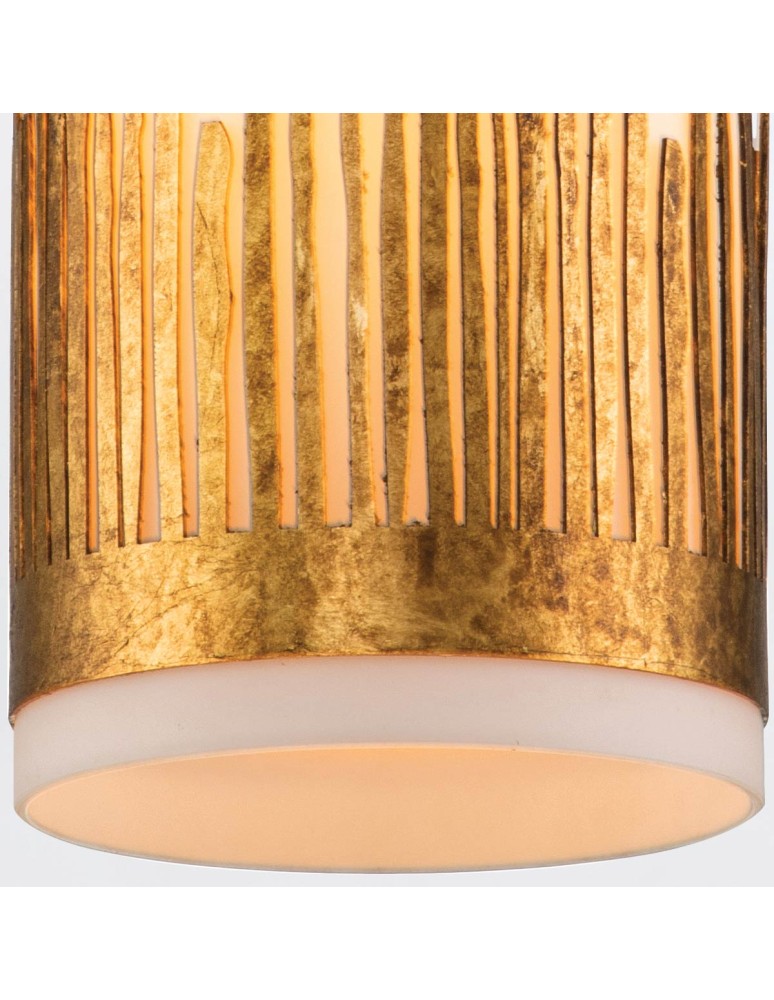 Quintiesse Lampa wisząca Sawgrass 1 źródło światła Płatkowe złoto Elstead Lighting QN-SAWGRASS-MP-DG-O