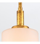 Quintiesse Lampa wisząca Sawgrass 1 źródło światła Płatkowe złoto Elstead Lighting QN-SAWGRASS-MP-DG-O
