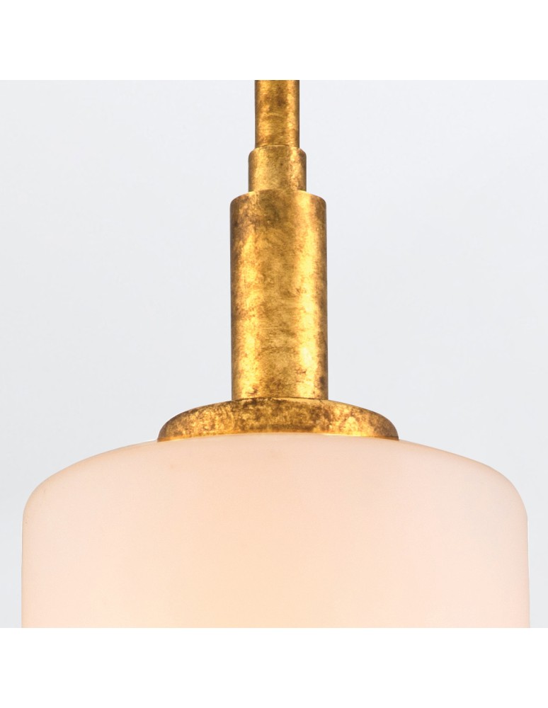 Quintiesse Lampa wisząca Sawgrass 1 źródło światła Płatkowe złoto Elstead Lighting QN-SAWGRASS-MP-DG-O