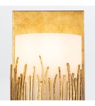 Quintiesse Kinkiet Sawgrass 1 źródło światła Płatkowe złoto Łazienkowa IP44 Elstead Lighting QN-SAWGRASS-WU-DG-O