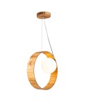 Quintiesse Lampa wisząca Sfera 1 źródło światła Elstead Lighting QN-SFERA-1P-TEAK