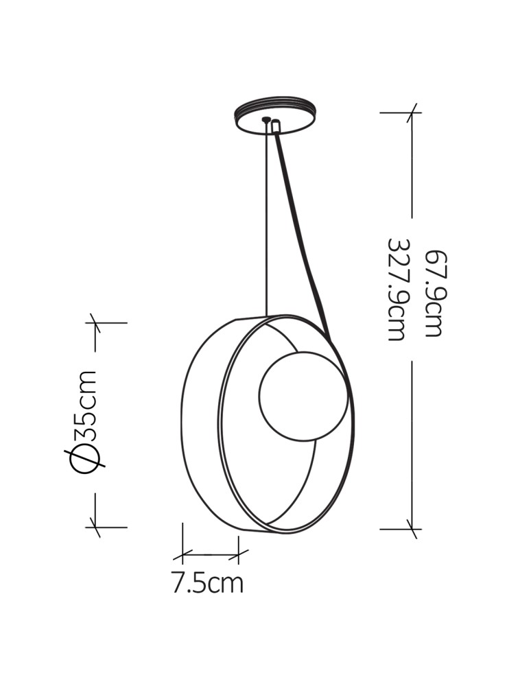 Quintiesse Lampa wisząca Sfera 1 źródło światła Elstead Lighting QN-SFERA-1P-TEAK