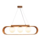 Quintiesse Lampa wisząca Sfera 3 źródła światła Elstead Lighting QN-SFERA-3P-TEAK