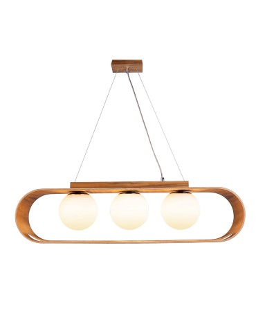 Quintiesse Lampa wisząca Sfera 3 źródła światła Elstead Lighting QN-SFERA-3P-TEAK - product 2