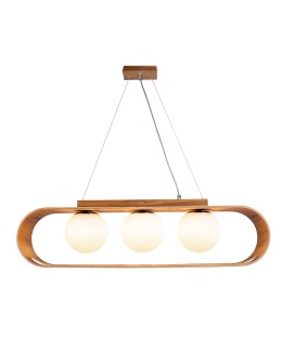 Quintiesse Lampa wisząca Sfera 3 źródła światła Elstead Lighting QN-SFERA-3P-TEAK - produkt 2