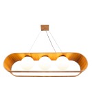 Quintiesse Lampa wisząca Sfera 3 źródła światła Elstead Lighting QN-SFERA-3P-TEAK