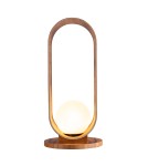 Quintiesse Lampa stołowa Sfera Elstead Lighting QN-SFERA-TL-L-TEAK