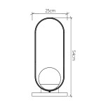 Quintiesse Lampa stołowa Sfera Elstead Lighting QN-SFERA-TL-L-TEAK